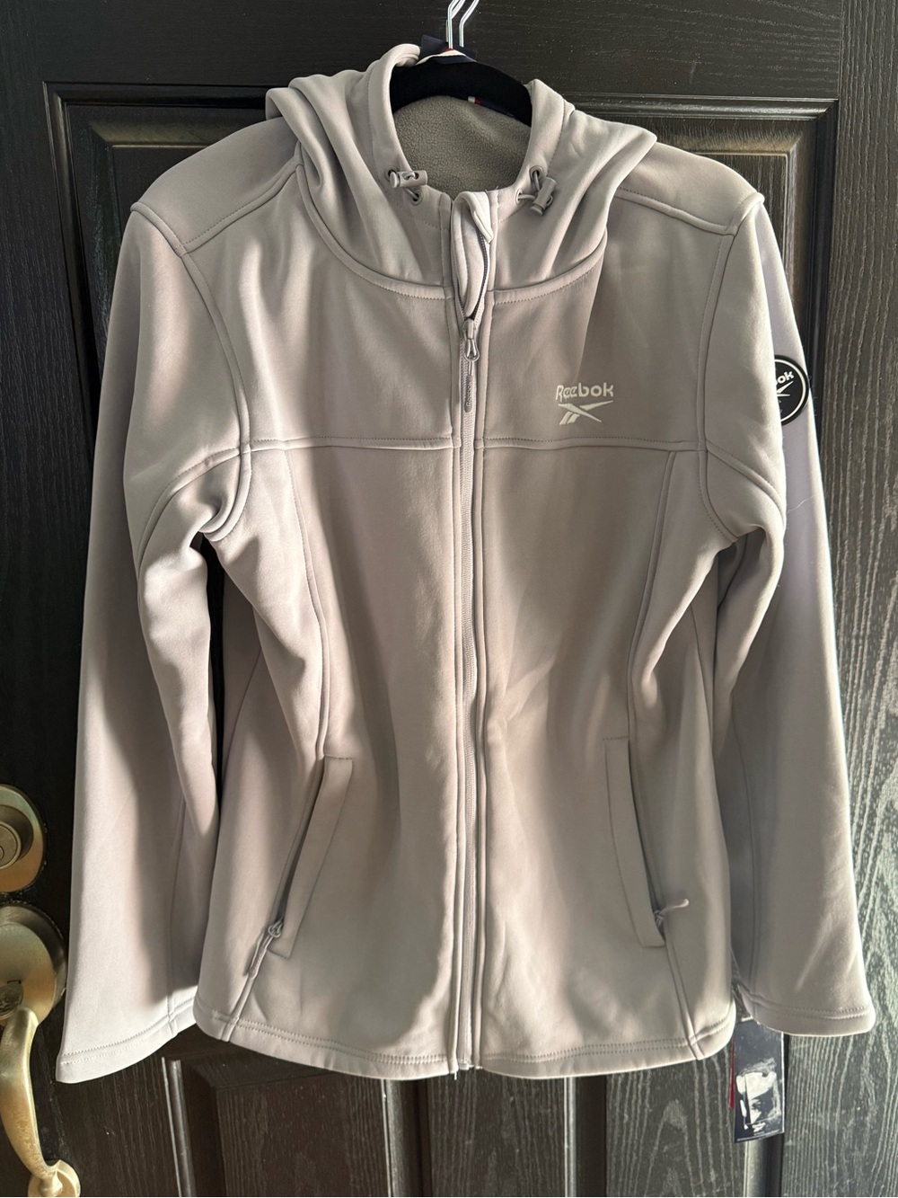Reebok Large Light grayish but Lavender Full-Zip Hooded Jacket